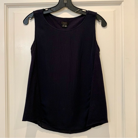 Theory | Tops | Theory Navy Silk Tank | Poshmark